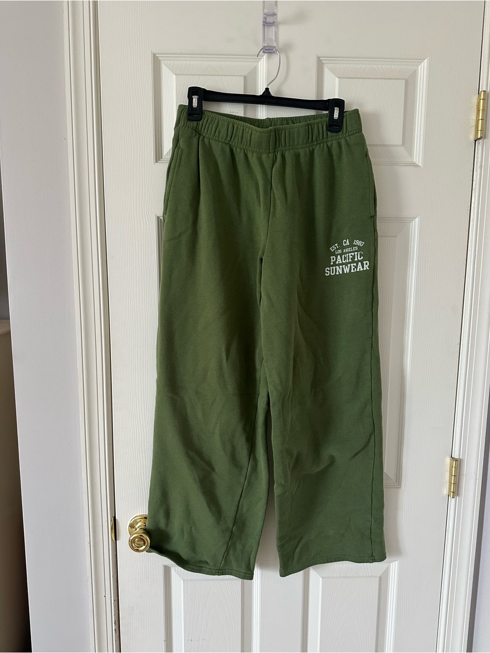 PacSun Olive Green Lounge Joggers with Logo